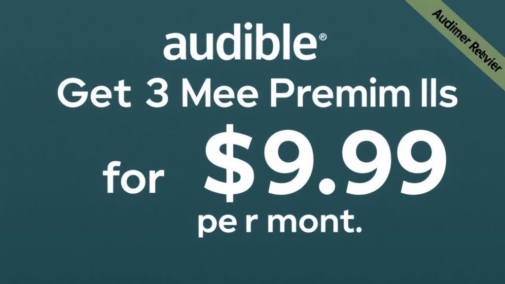 Audible年度促销震撼回归：0.99美元月费畅享白金会员
